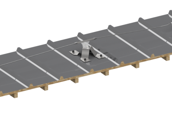 Línea de Vida sobre Peana Multionda para Zinc Tablero